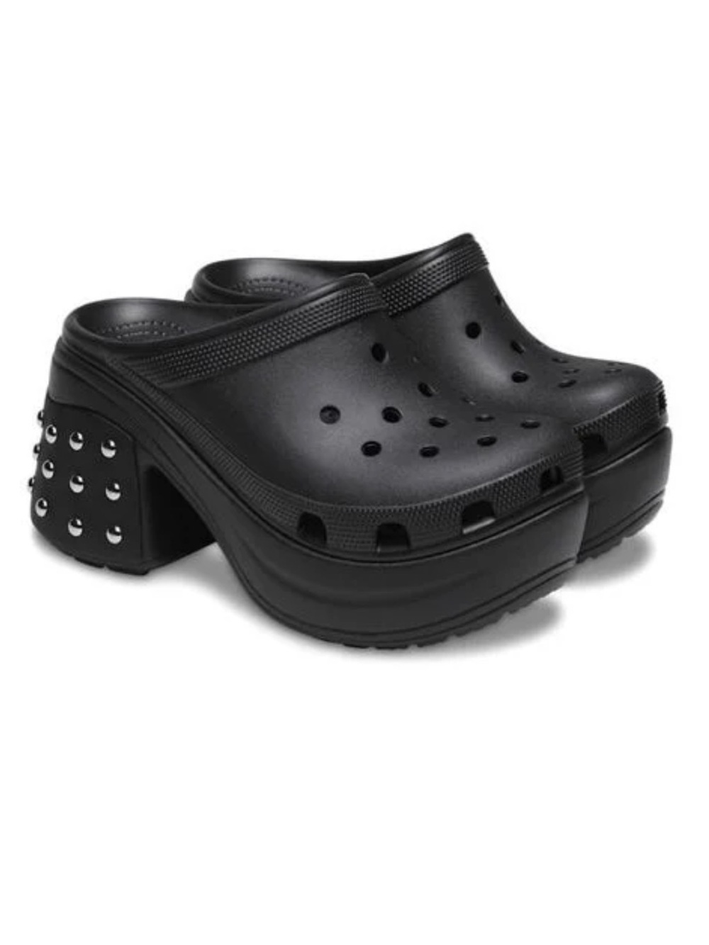 Crocs Unisex Adult Siren Studded Clog Black Mens 12/Womens 14